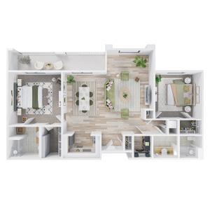 Willow 2 Bedrooms, 2 Bathrooms 1,323 sq. ft.[image:5086]